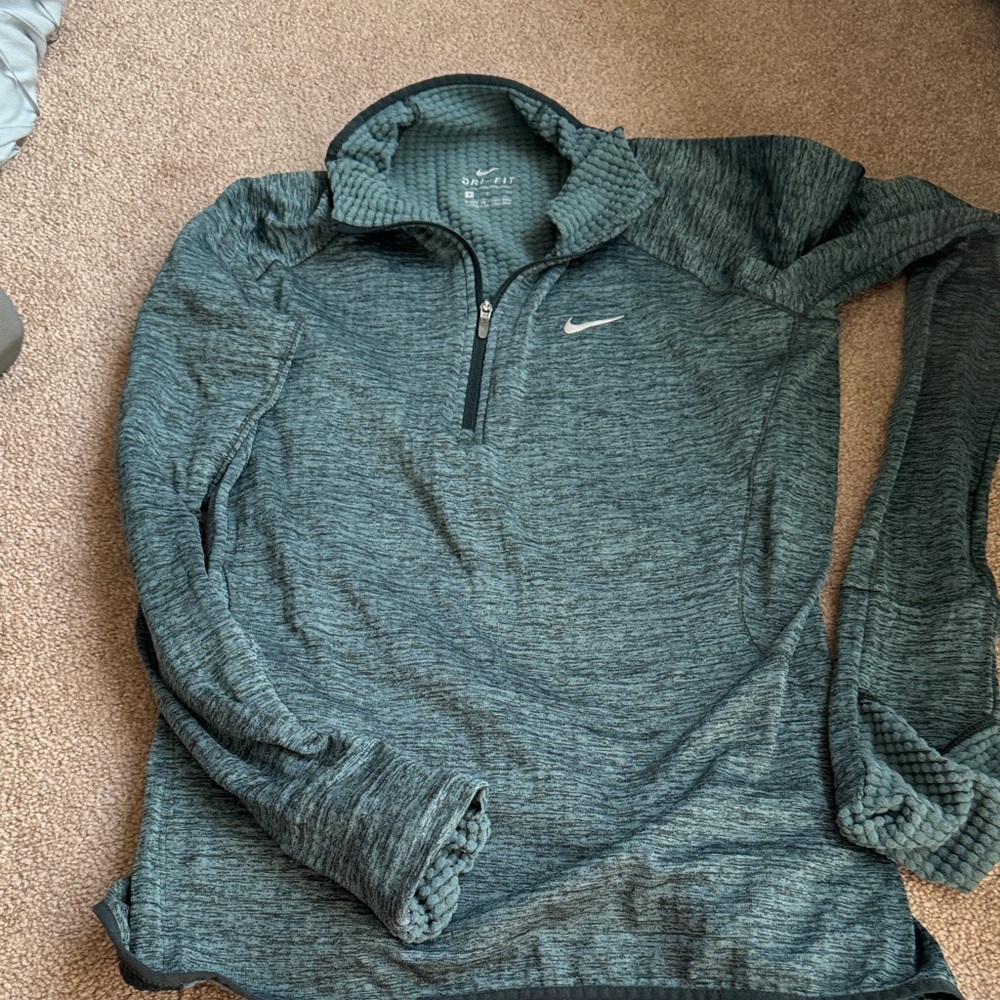 Nike Teal Quarter-Zip Pullover